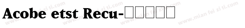 Acobe etst Recu字体转换